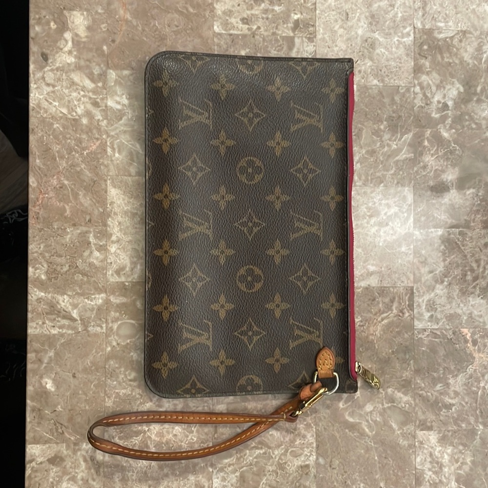 Louis Vuitton Neverfull MM pouch pochette monogram